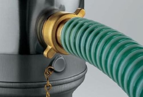 Wassersammler Regenwassersammler Zink 87 mm mit Schlauchanschluss-Set