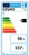 Warmwasserspeicher, Standspeicher Cosmo S150 weiss emailliert mit Folienmantel EEK B