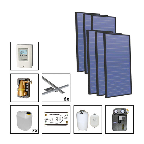 Solarbayer Plus AL Solarpaket 6 Ziegel Fl.  m2: Brutto 17,16, 410806000